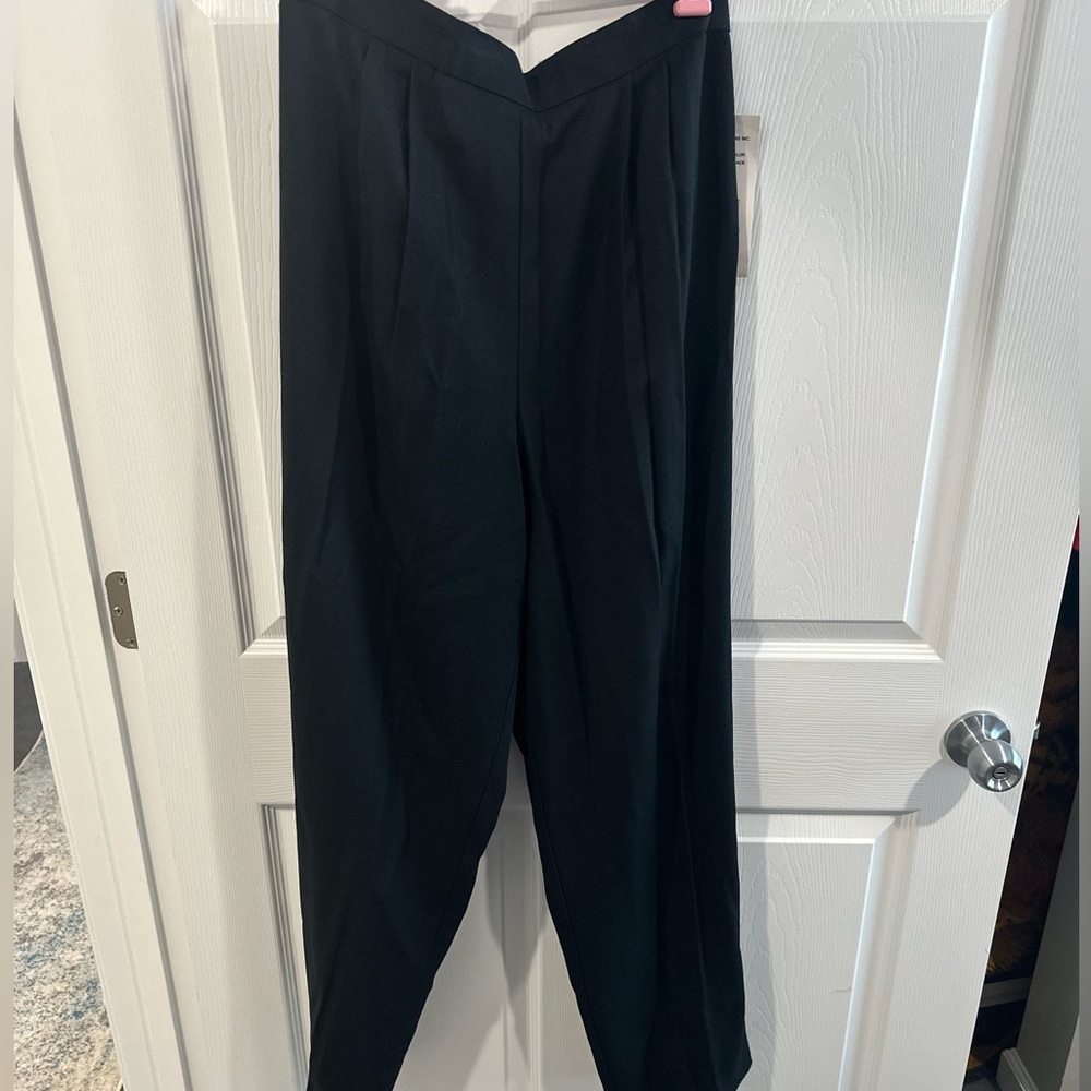 Karin Stevens Black High-Waisted Trousers